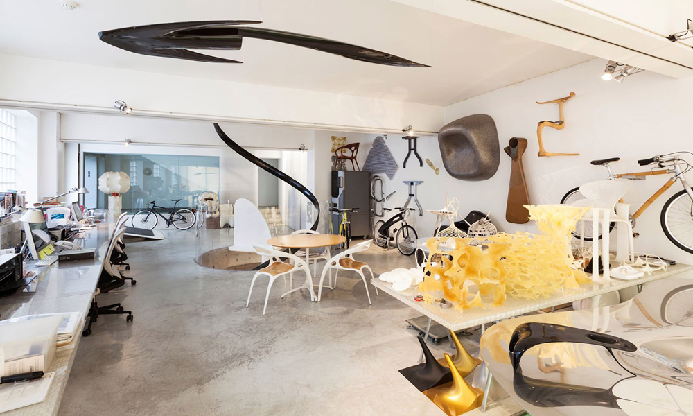 Photo of Lovegrove studio with lots of objects